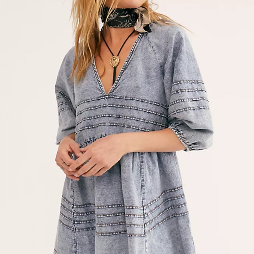 Free People Denim mini